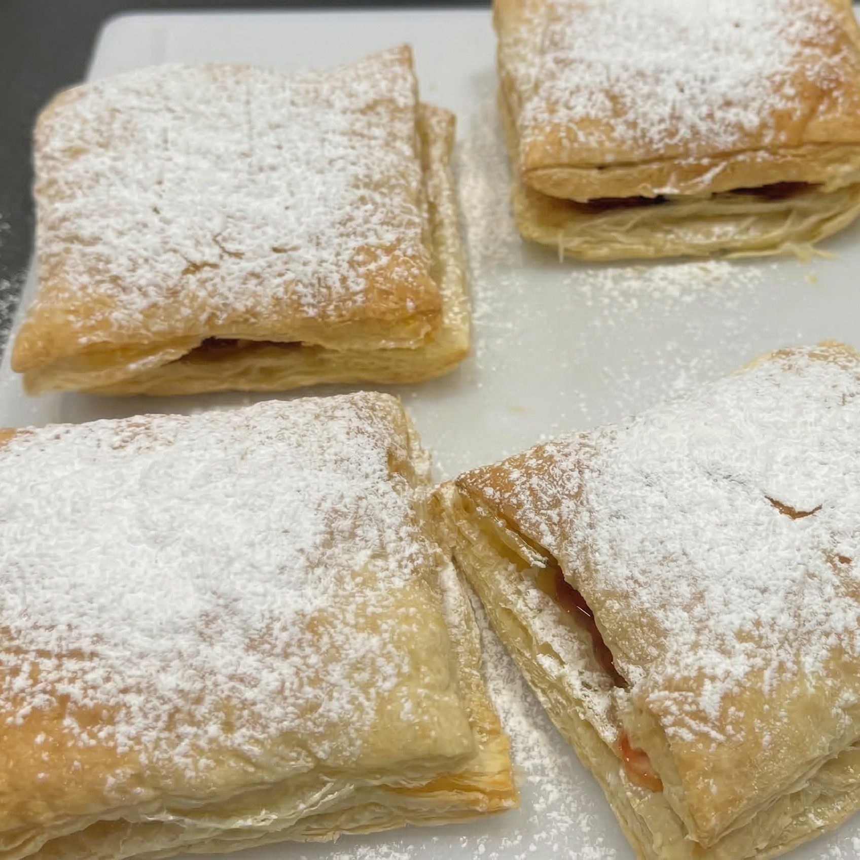 Fruit Filled Puff Pastry.