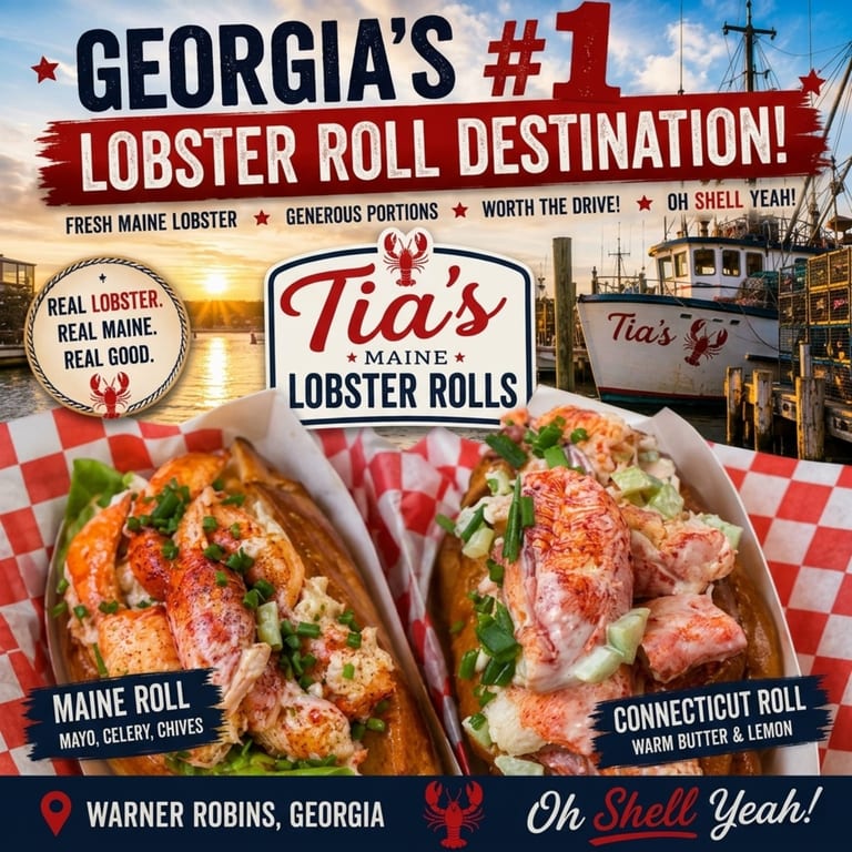 Georgia’s #1 Destination for Fresh Lobster Rolls