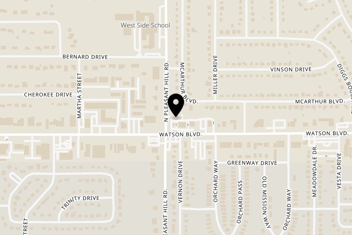 Map showing the location of Tias Maine Lobster Rolls LLC on 100 N Pleasant Hill Rd in Warner Robins